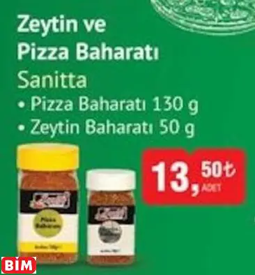 SANİTTA  ZEYTİN VE  PİZZA BAHARATI